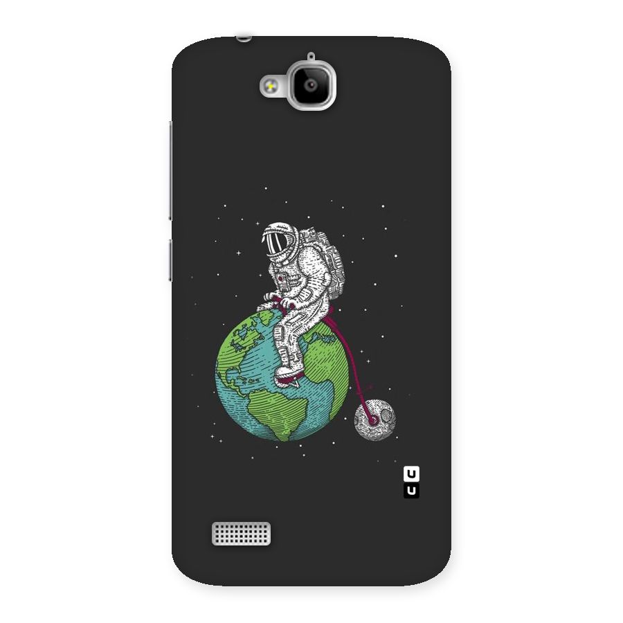 Earth Space Doodle Back Case for Honor Holly