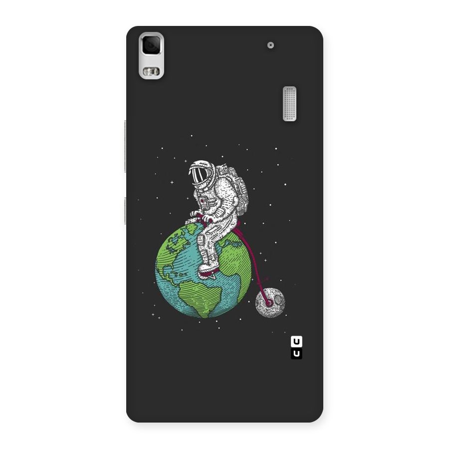 Earth Space Doodle Back Case for Lenovo A7000