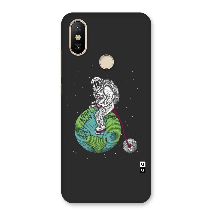 Earth Space Doodle Back Case for Mi A2