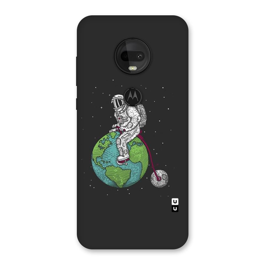 Earth Space Doodle Back Case for Moto G7