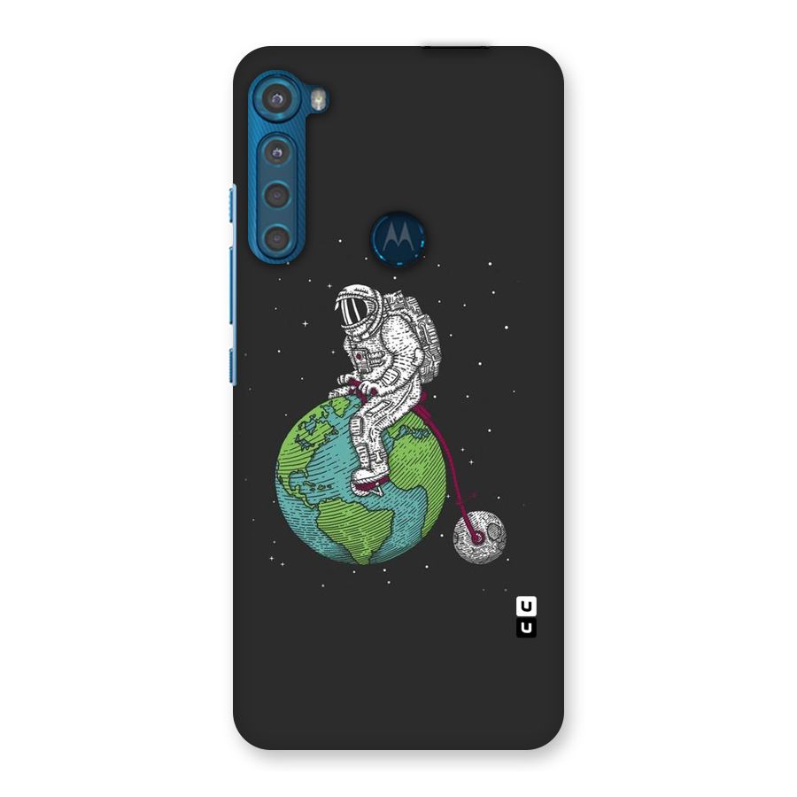 Earth Space Doodle Back Case for Motorola One Fusion Plus