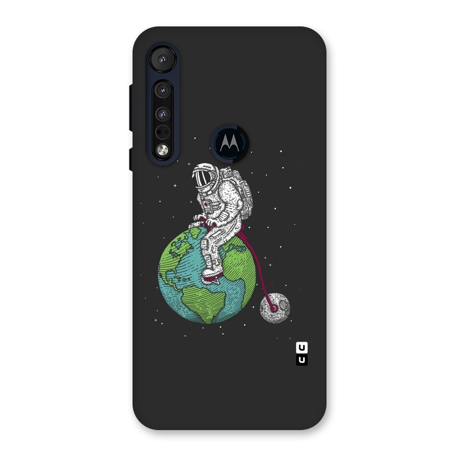 Earth Space Doodle Back Case for Motorola One Macro