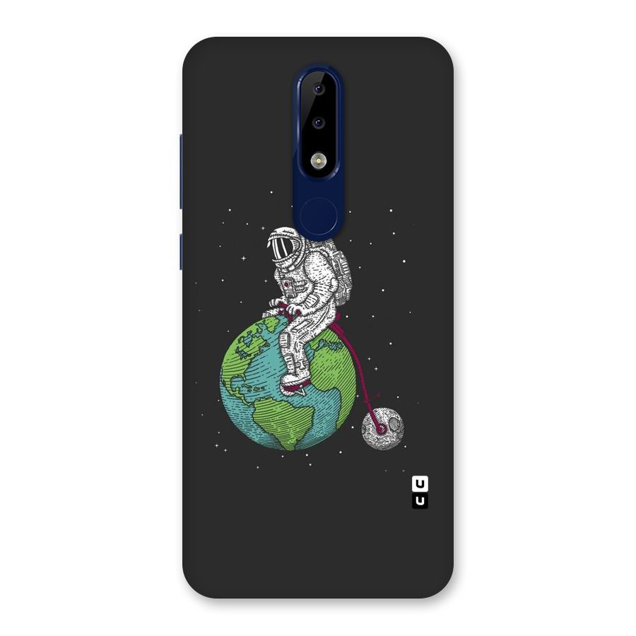 Earth Space Doodle Back Case for Nokia 5.1 Plus