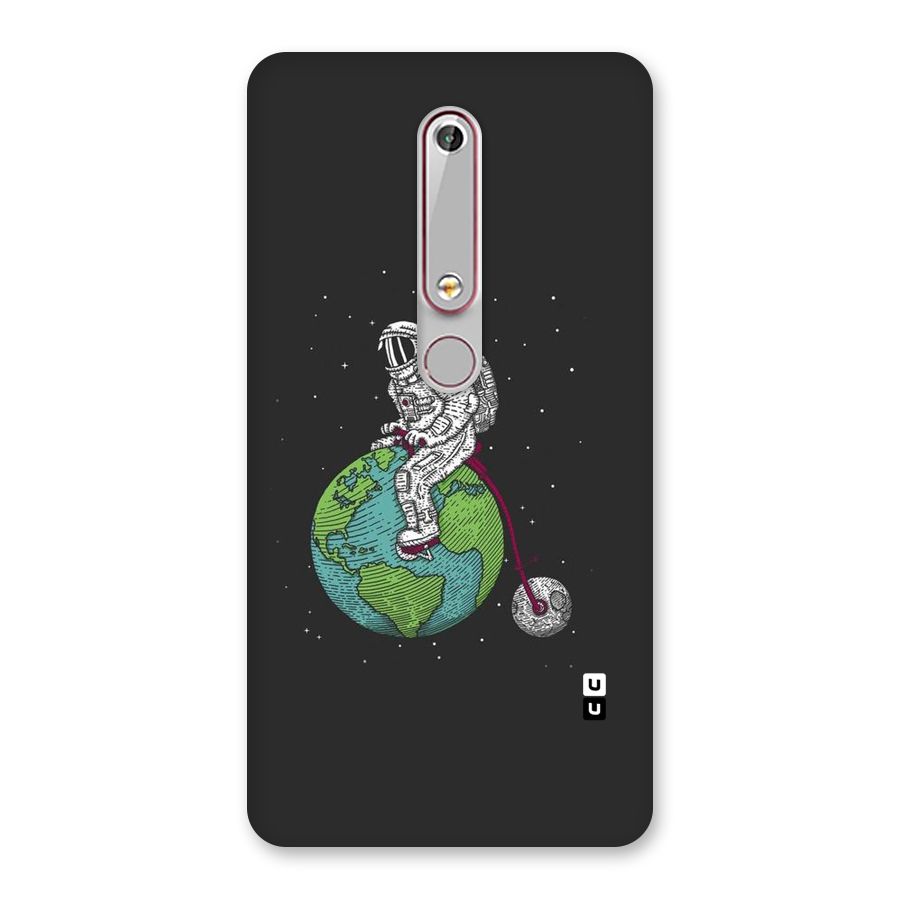 Earth Space Doodle Back Case for Nokia 6.1