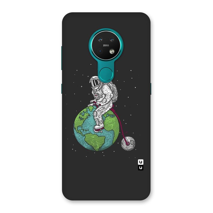Earth Space Doodle Back Case for Nokia 7.2