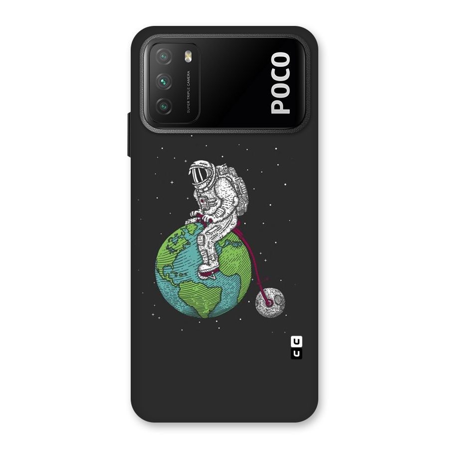 Earth Space Doodle Back Case for Poco M3