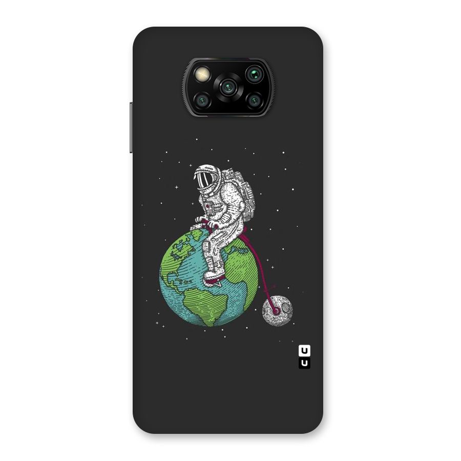 Earth Space Doodle Back Case for Poco X3