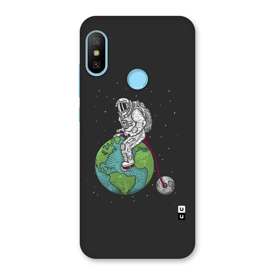 Earth Space Doodle Back Case for Redmi 6 Pro