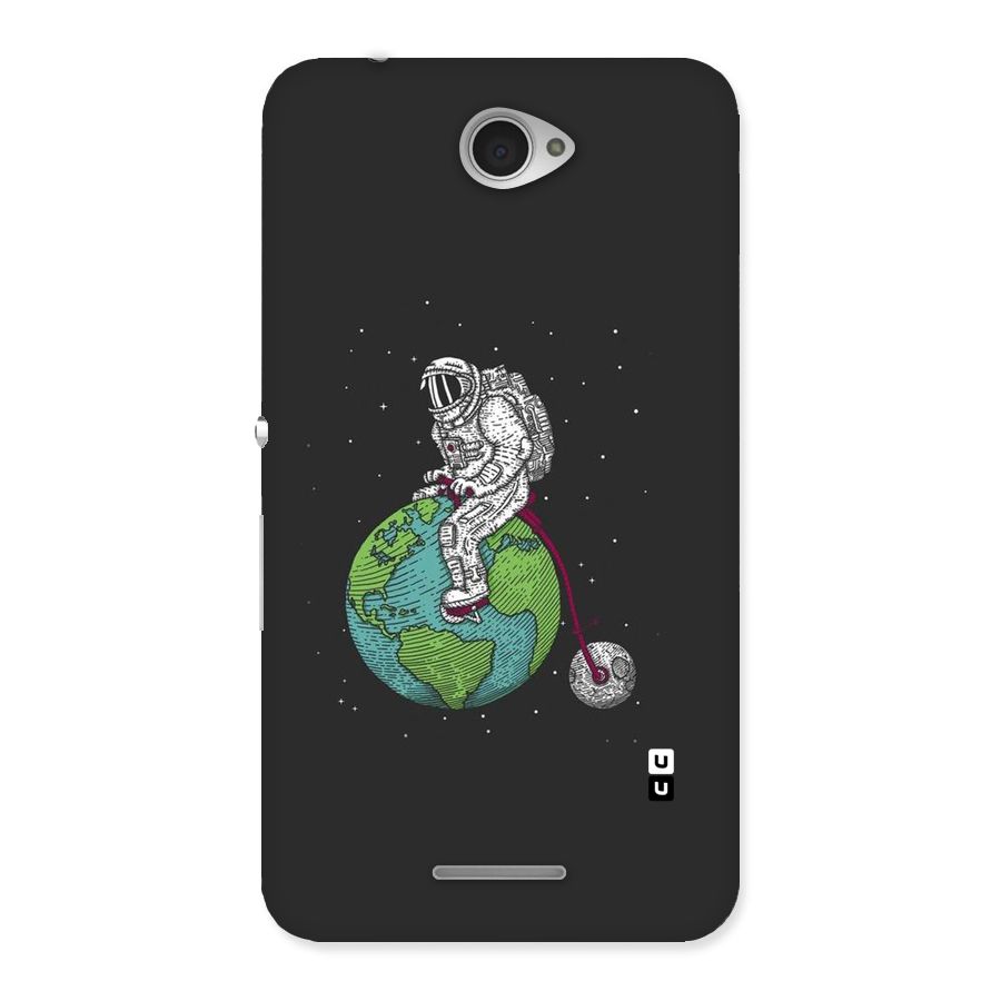 Earth Space Doodle Back Case for Sony Xperia E4