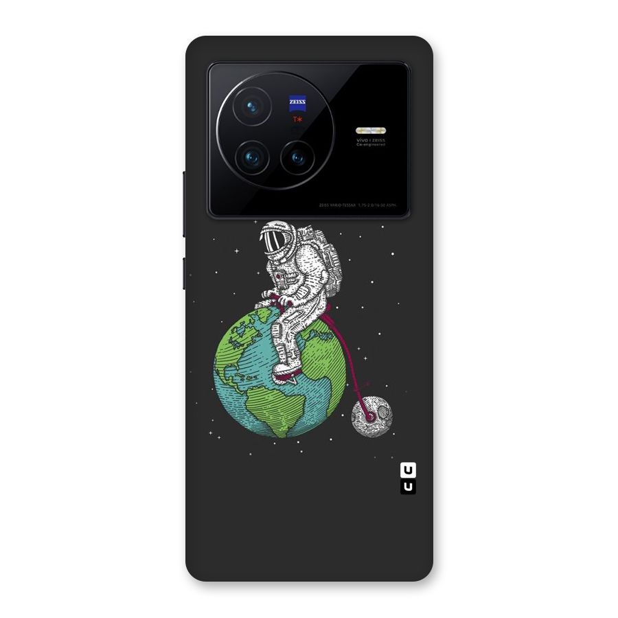 Earth Space Doodle Back Case for Vivo X80