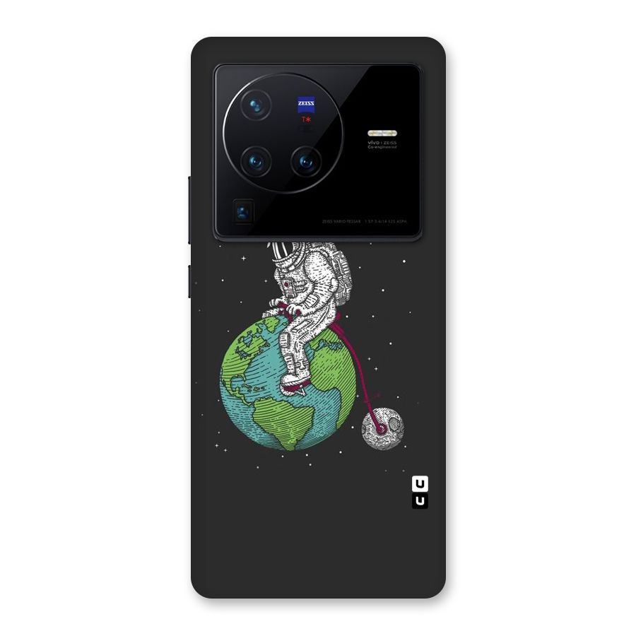 Earth Space Doodle Back Case for Vivo X80 Pro