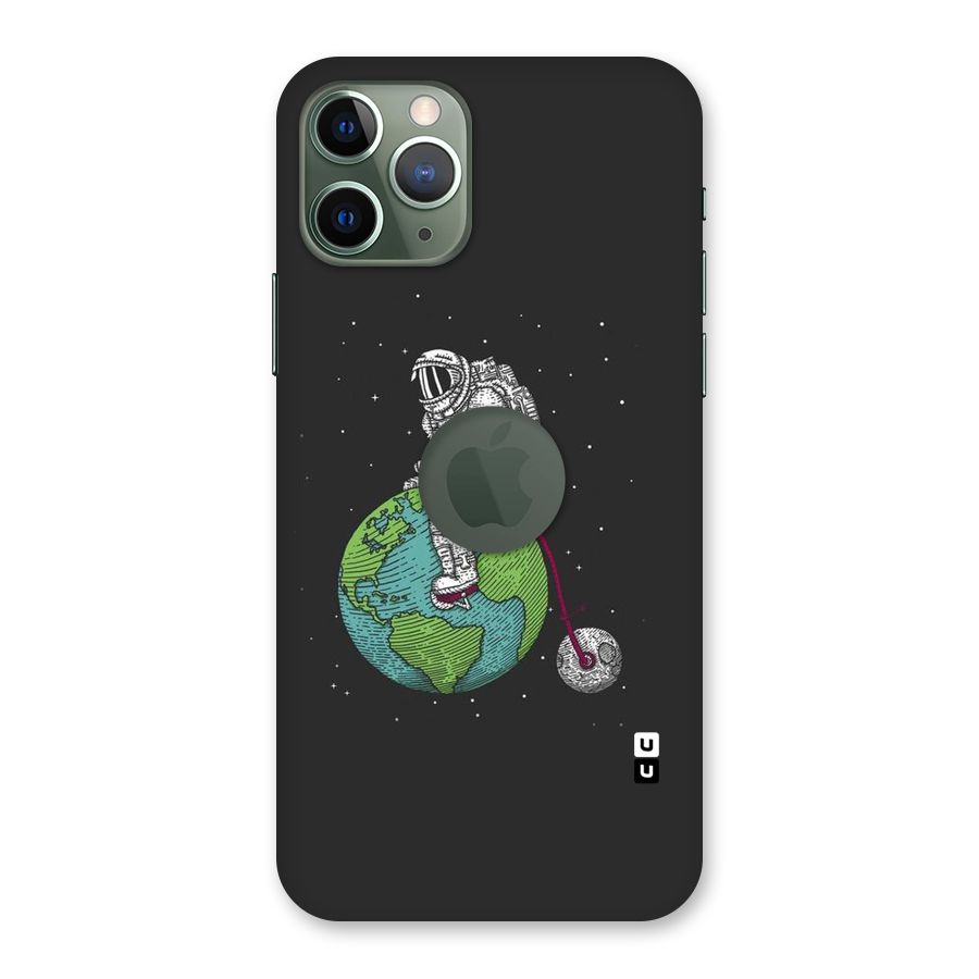 Earth Space Doodle Back Case for iPhone 11 Pro Logo  Cut
