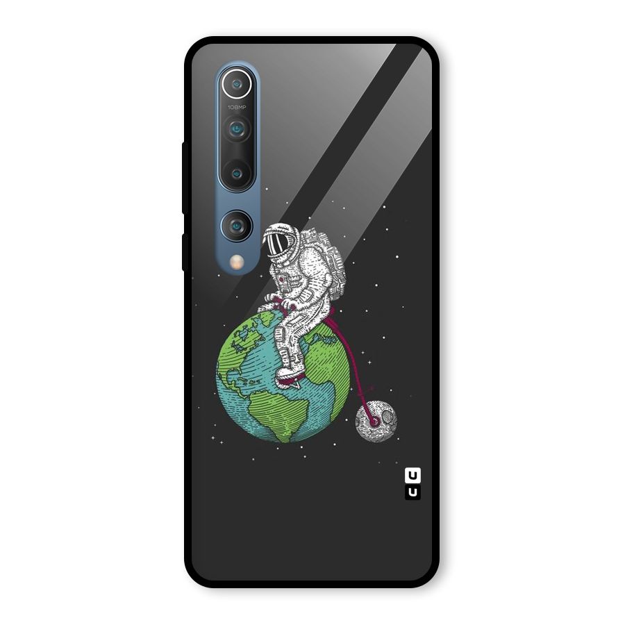 Earth Space Doodle Glass Back Case for Mi 10
