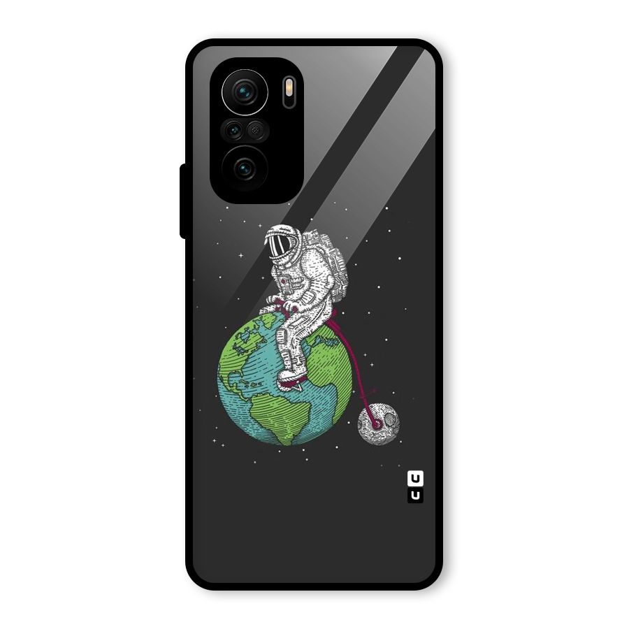Earth Space Doodle Glass Back Case for Mi 11x