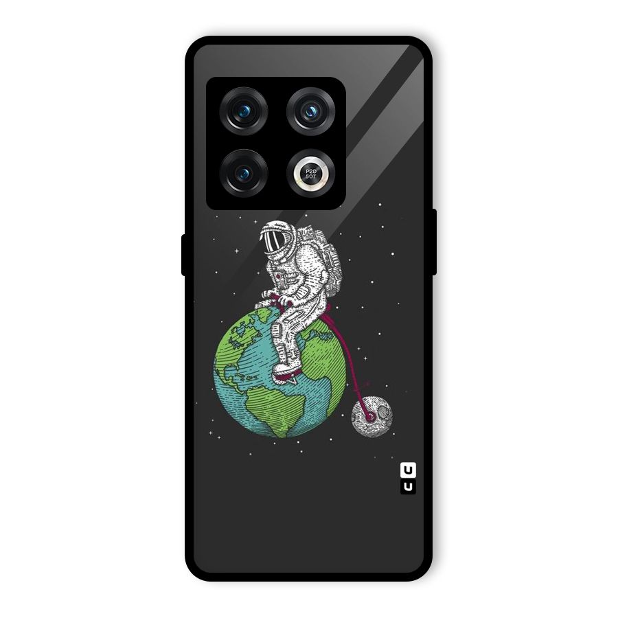 Earth Space Doodle Glass Back Case for OnePlus 10 Pro 5G