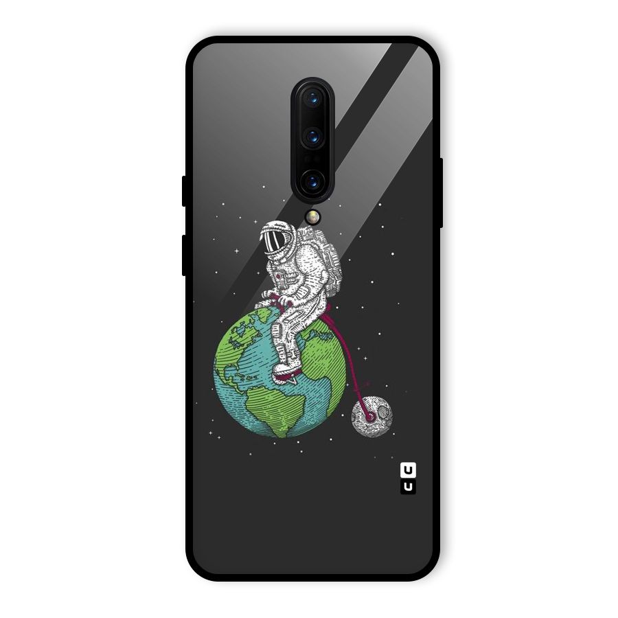 Earth Space Doodle Glass Back Case for OnePlus 7 Pro