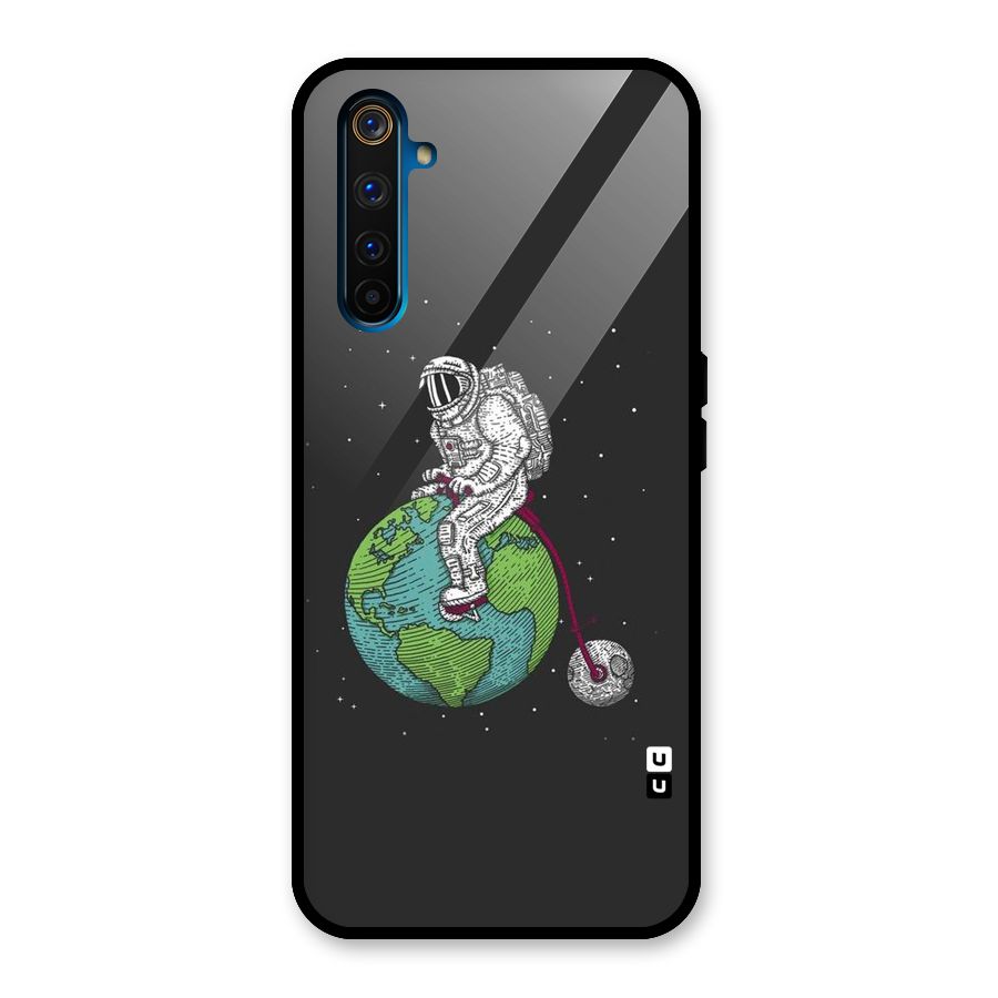 Earth Space Doodle Glass Back Case for Realme 6 Pro