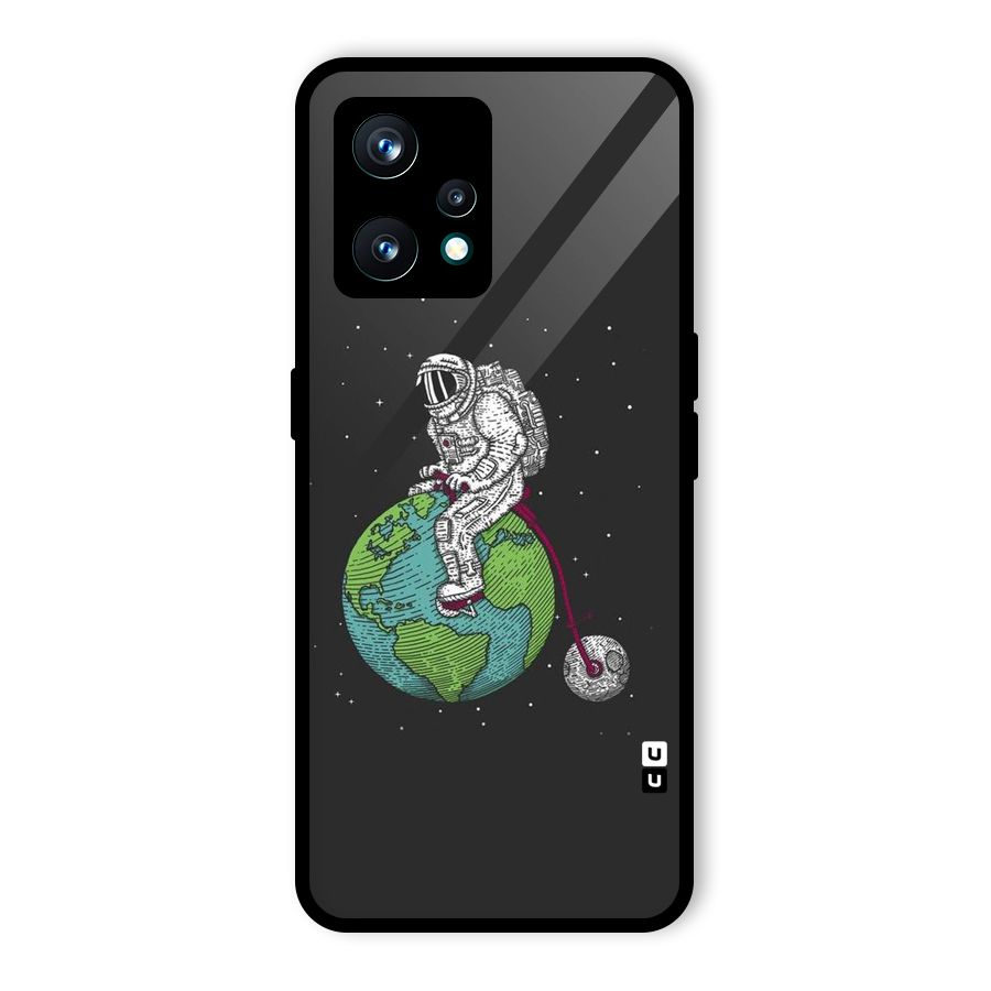 Earth Space Doodle Glass Back Case for Realme 9 Pro Plus 5G