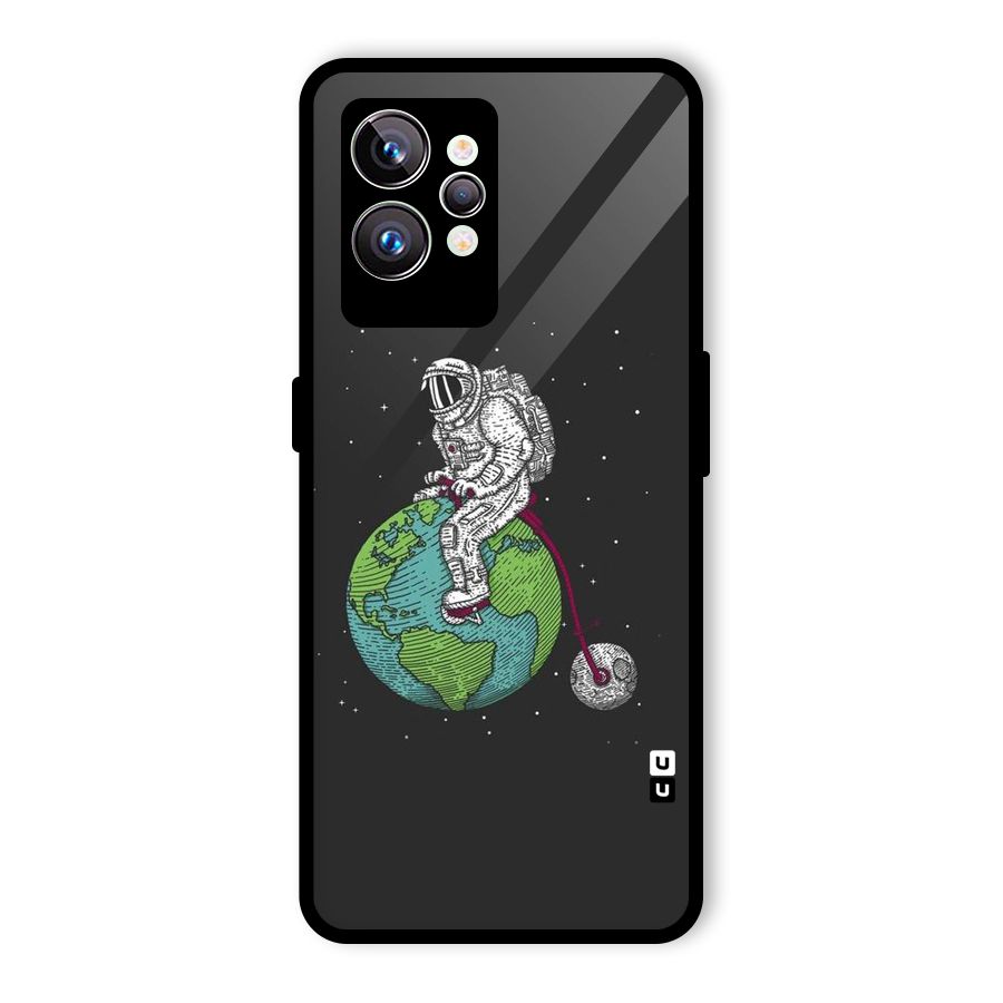 Earth Space Doodle Glass Back Case for Realme GT2 Pro