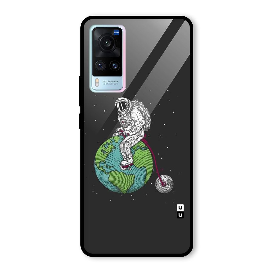 Earth Space Doodle Glass Back Case for Vivo X60
