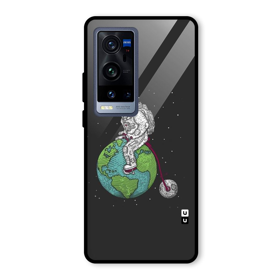 Earth Space Doodle Glass Back Case for Vivo X60 Pro Plus