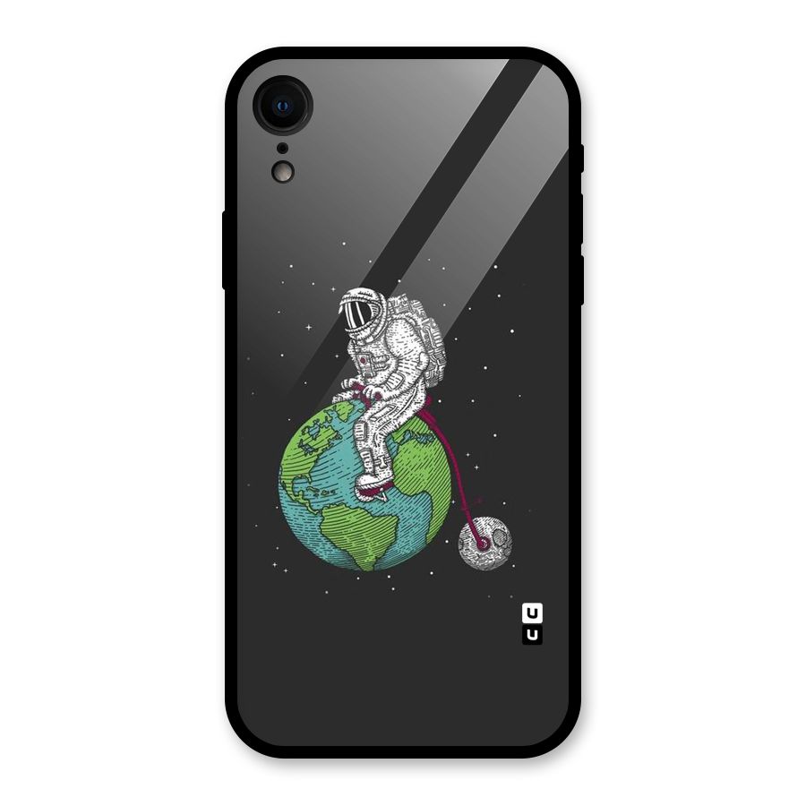 Earth Space Doodle Glass Back Case for XR
