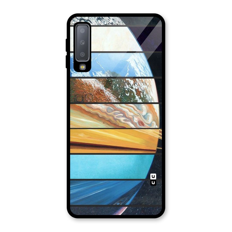 Earthly Design Glass Back Case for Galaxy A7 (2018)