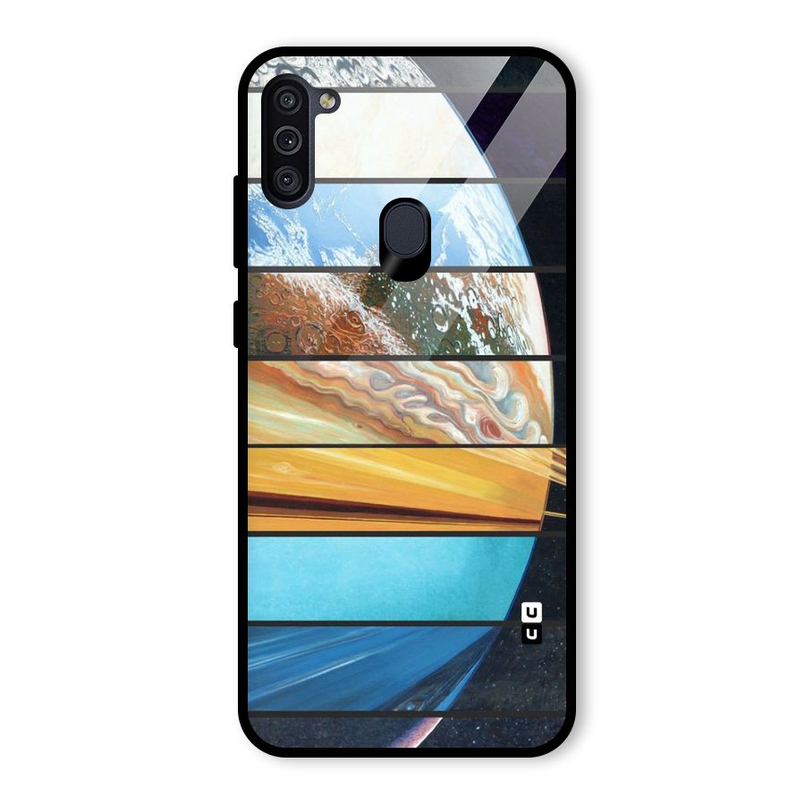 Earthly Design Glass Back Case for Galaxy M11