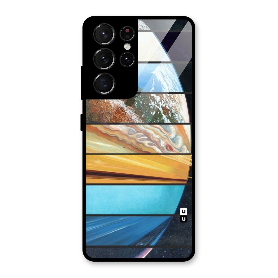 Earthly Design Glass Back Case for Galaxy S21 Ultra 5G
