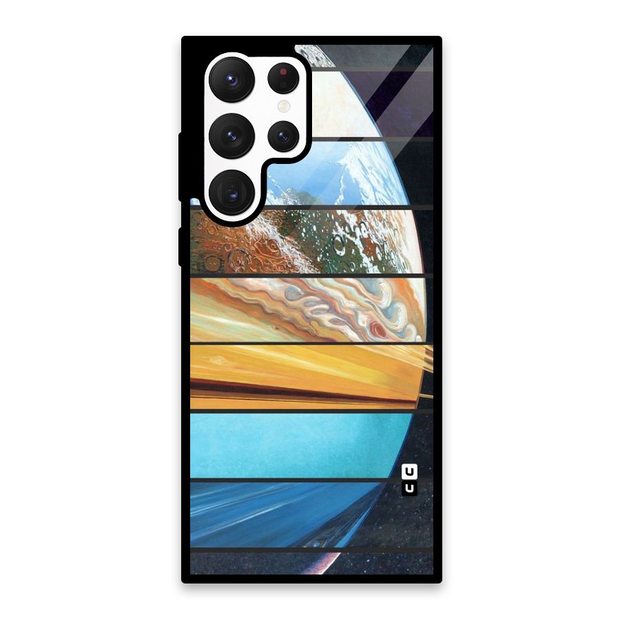 Earthly Design Glass Back Case for Galaxy S22 Ultra 5G