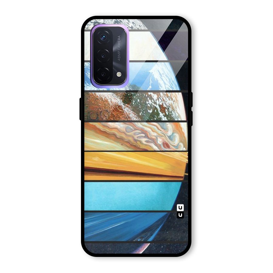 Earthly Design Glass Back Case for Oppo A74 5G