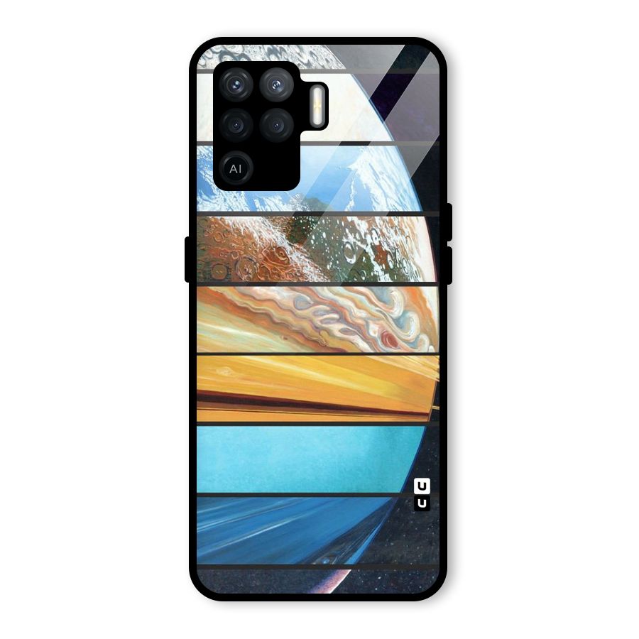 Earthly Design Glass Back Case for Oppo F19 Pro