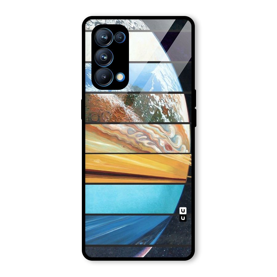Earthly Design Glass Back Case for Oppo Reno5 Pro 5G