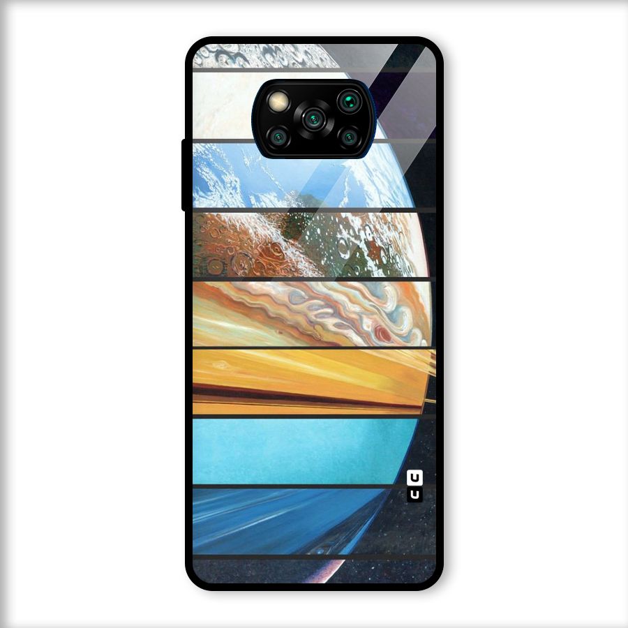 Earthly Design Glass Back Case for Poco X3