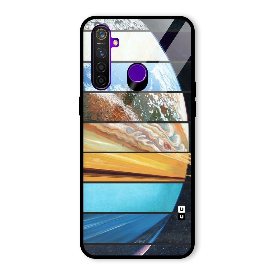 Earthly Design Glass Back Case for Realme 5 Pro