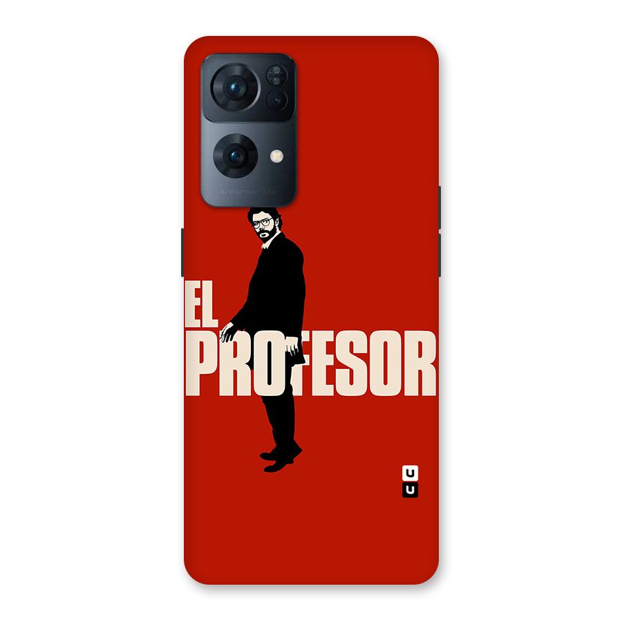 El Profesor Minimalist Back Case for Oppo Reno7 Pro 5G