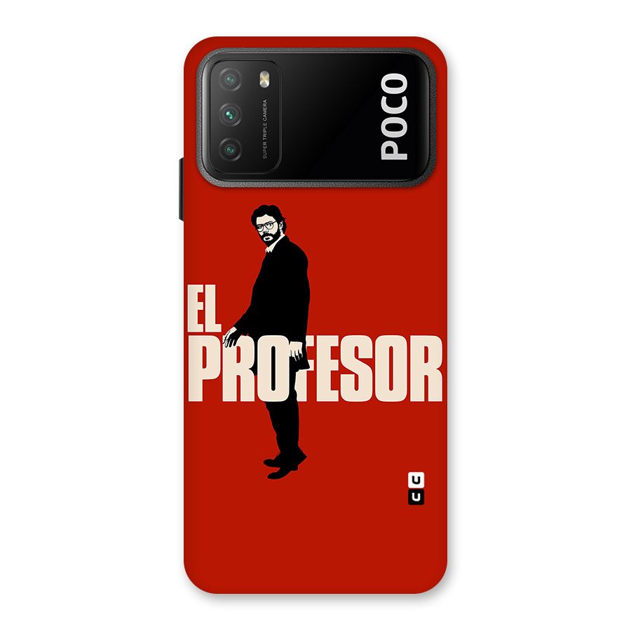 El Profesor Minimalist Back Case for Poco M3