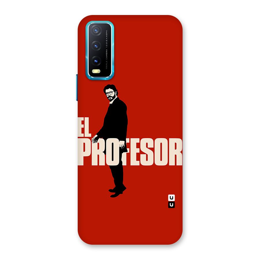 El Profesor Minimalist Back Case for Vivo Y20A