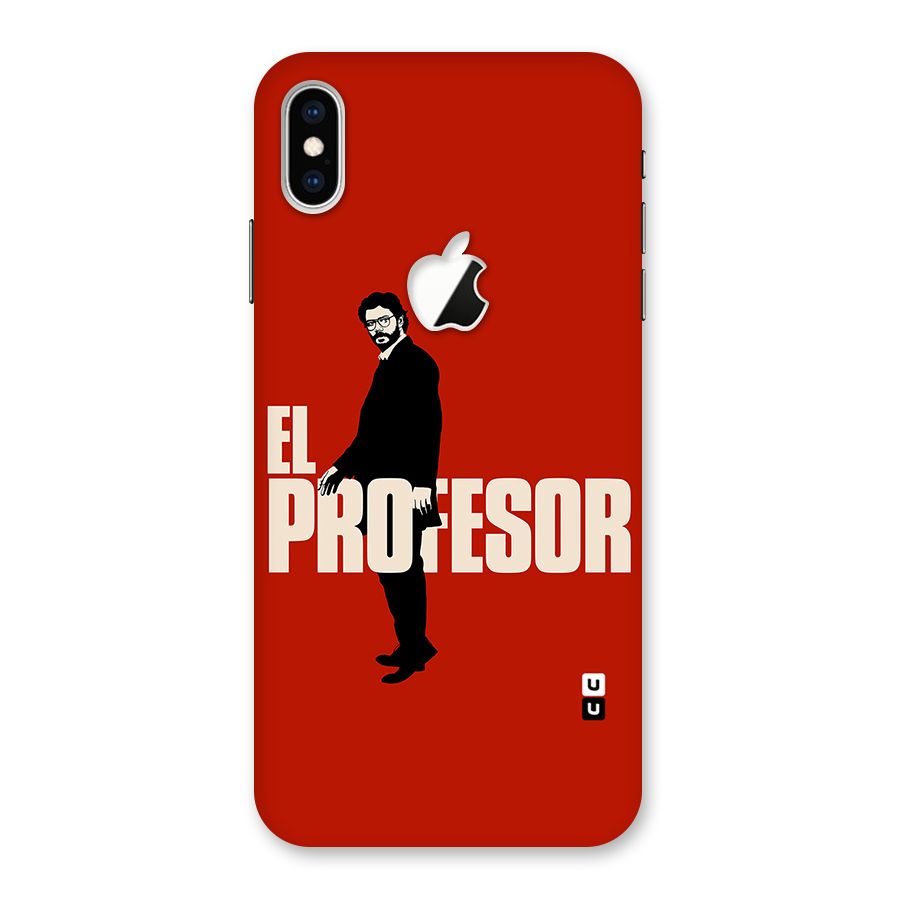 El Profesor Minimalist Back Case for iPhone XS Max Apple Cut