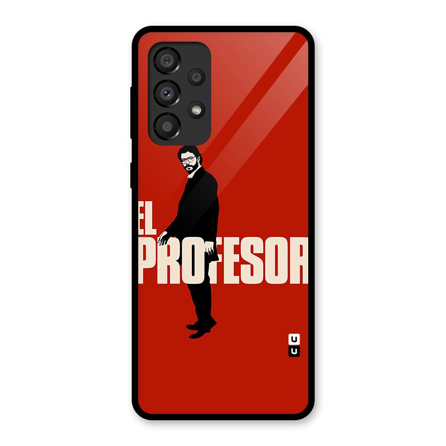 El Profesor Minimalist Glass Back Case for Galaxy A33 5G