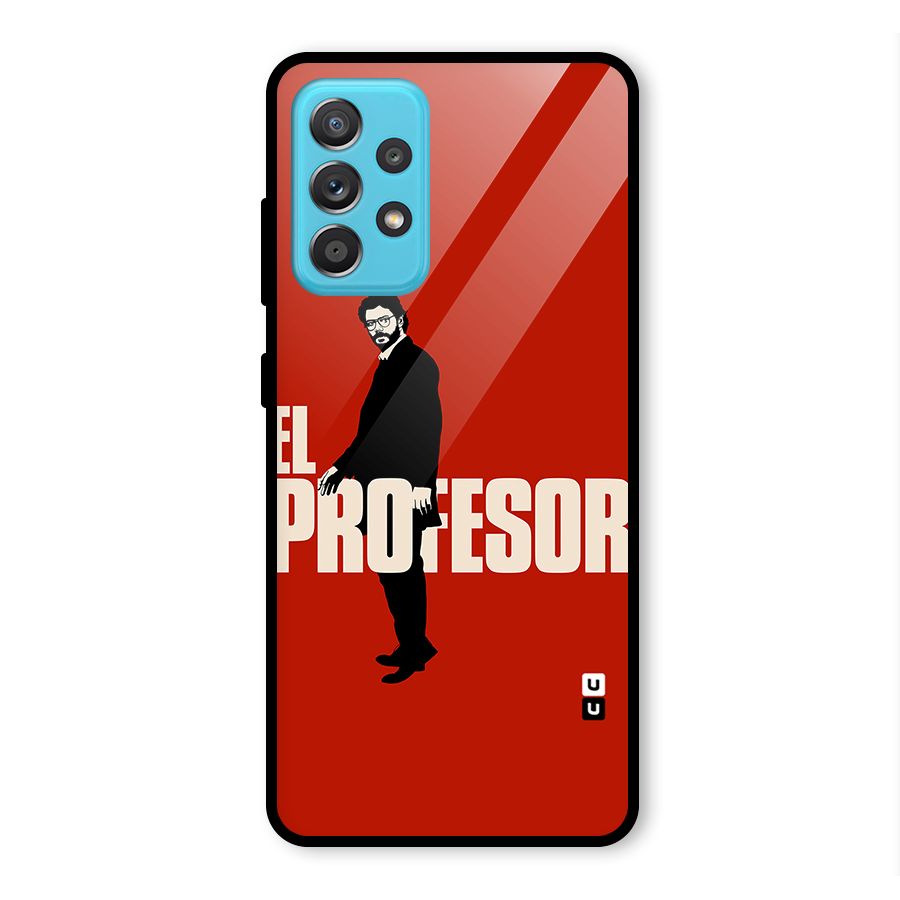 El Profesor Minimalist Glass Back Case for Galaxy A52