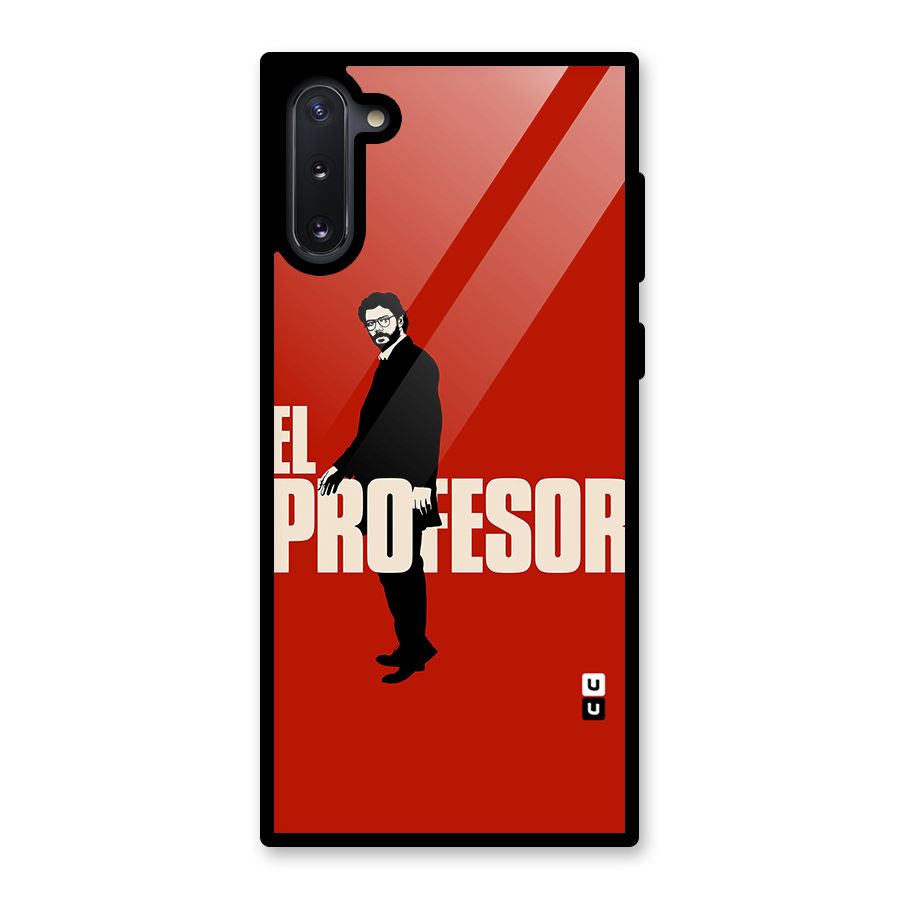 El Profesor Minimalist Glass Back Case for Galaxy Note 10