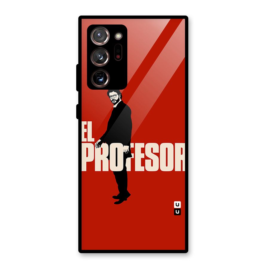 El Profesor Minimalist Glass Back Case for Galaxy Note 20 Ultra