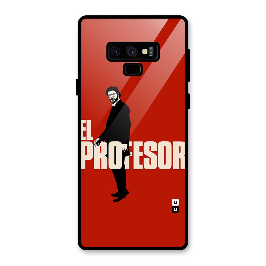 El Profesor Minimalist Glass Back Case for Galaxy Note 9