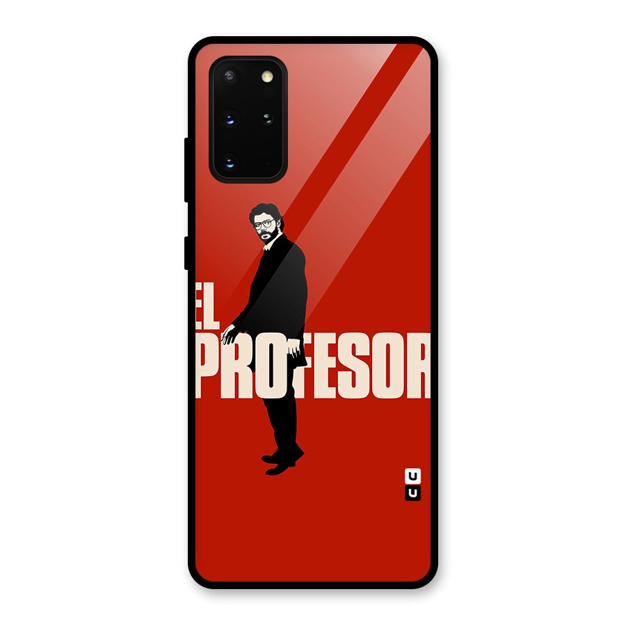 El Profesor Minimalist Glass Back Case for Galaxy S20 Plus