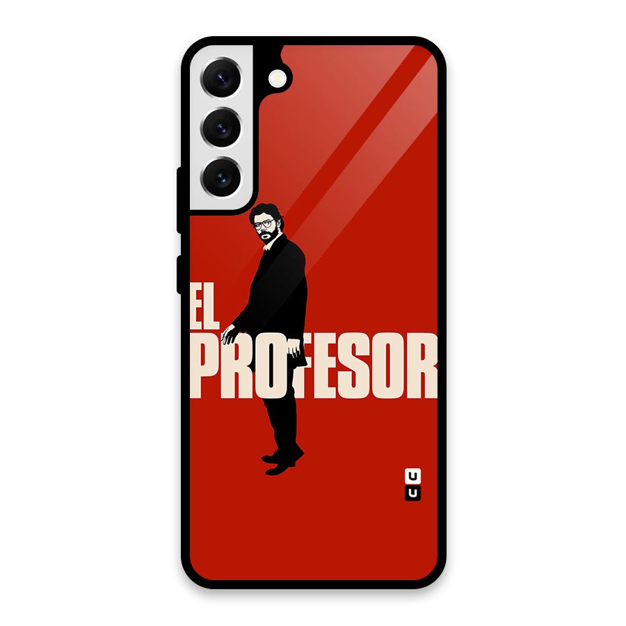 El Profesor Minimalist Glass Back Case for Galaxy S22 Plus 5G