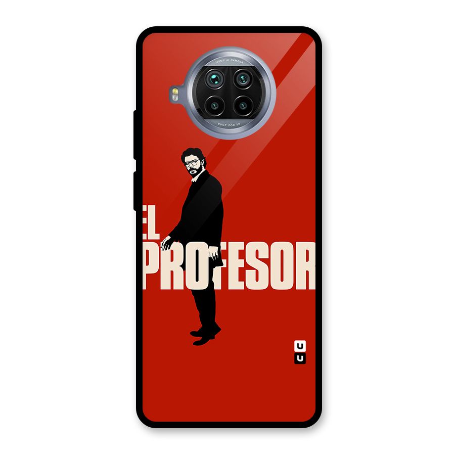 El Profesor Minimalist Glass Back Case for Mi 10i