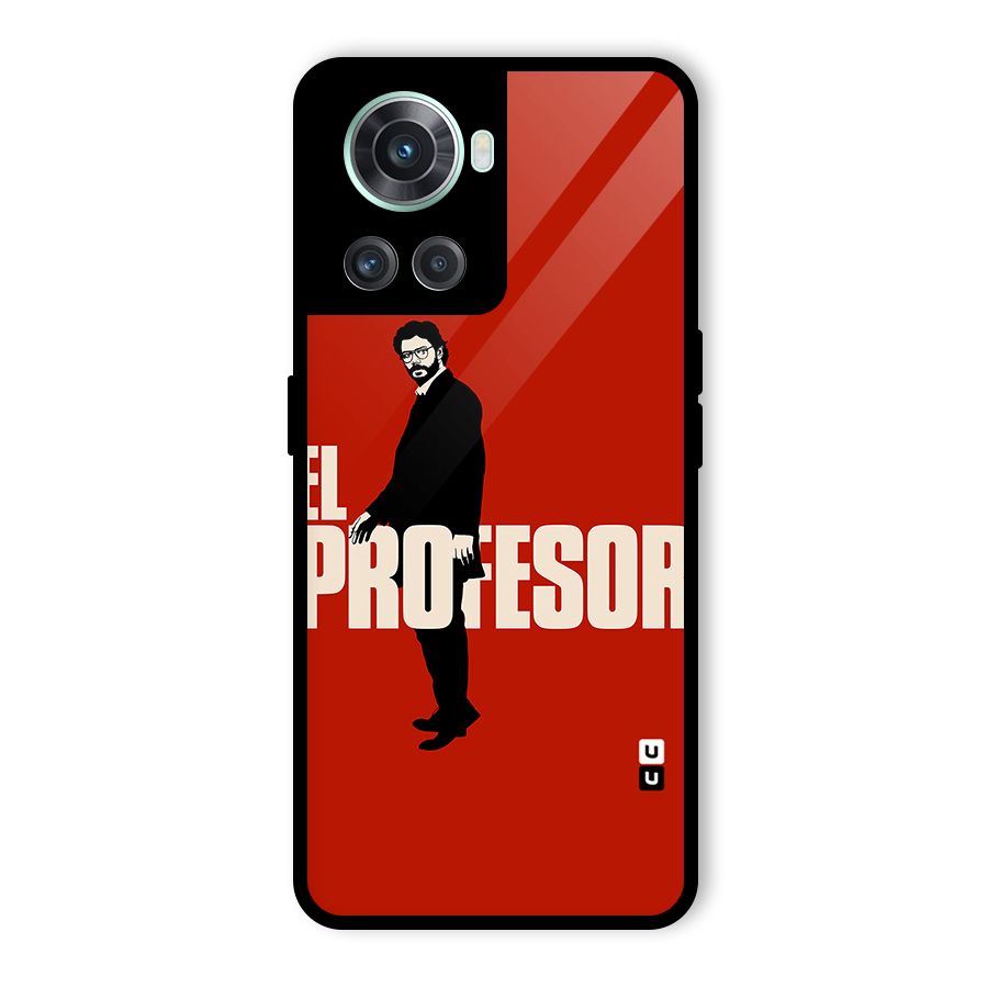 El Profesor Minimalist Glass Back Case for OnePlus 10R
