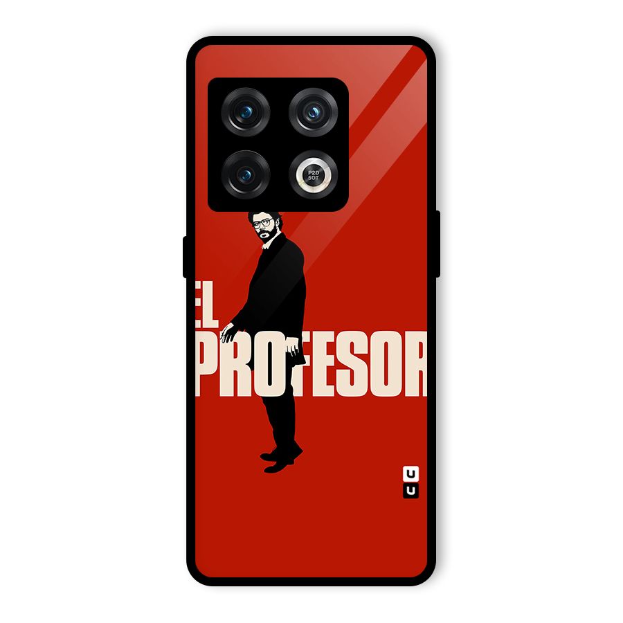 El Profesor Minimalist Glass Back Case for OnePlus 10 Pro 5G