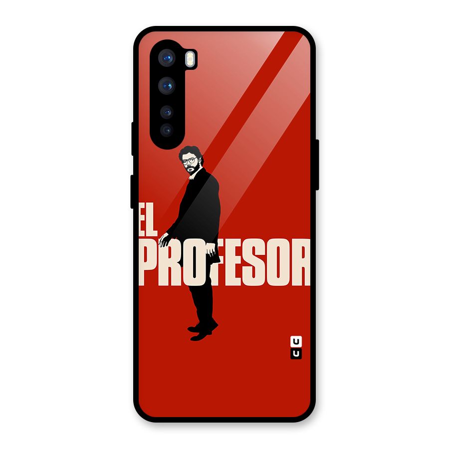 El Profesor Minimalist Glass Back Case for OnePlus Nord